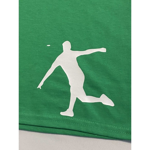 Disc Golf And Coffee DISC GOLFER Good Day L Graphic T-Shirt Gildan GREEN - Picture 3 of 5